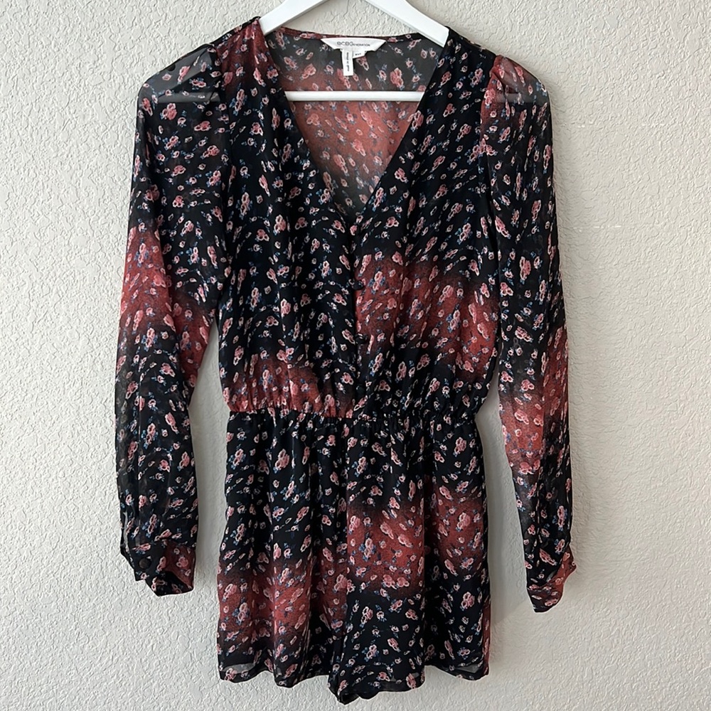 BCBGeneration Long-Sleeve Romper